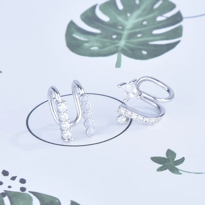 

S925 Silver Earrings For Women Designer Luxury Earrings Aesthetic Vintage Ear Studs Crystal Korean Style Simple Versatile