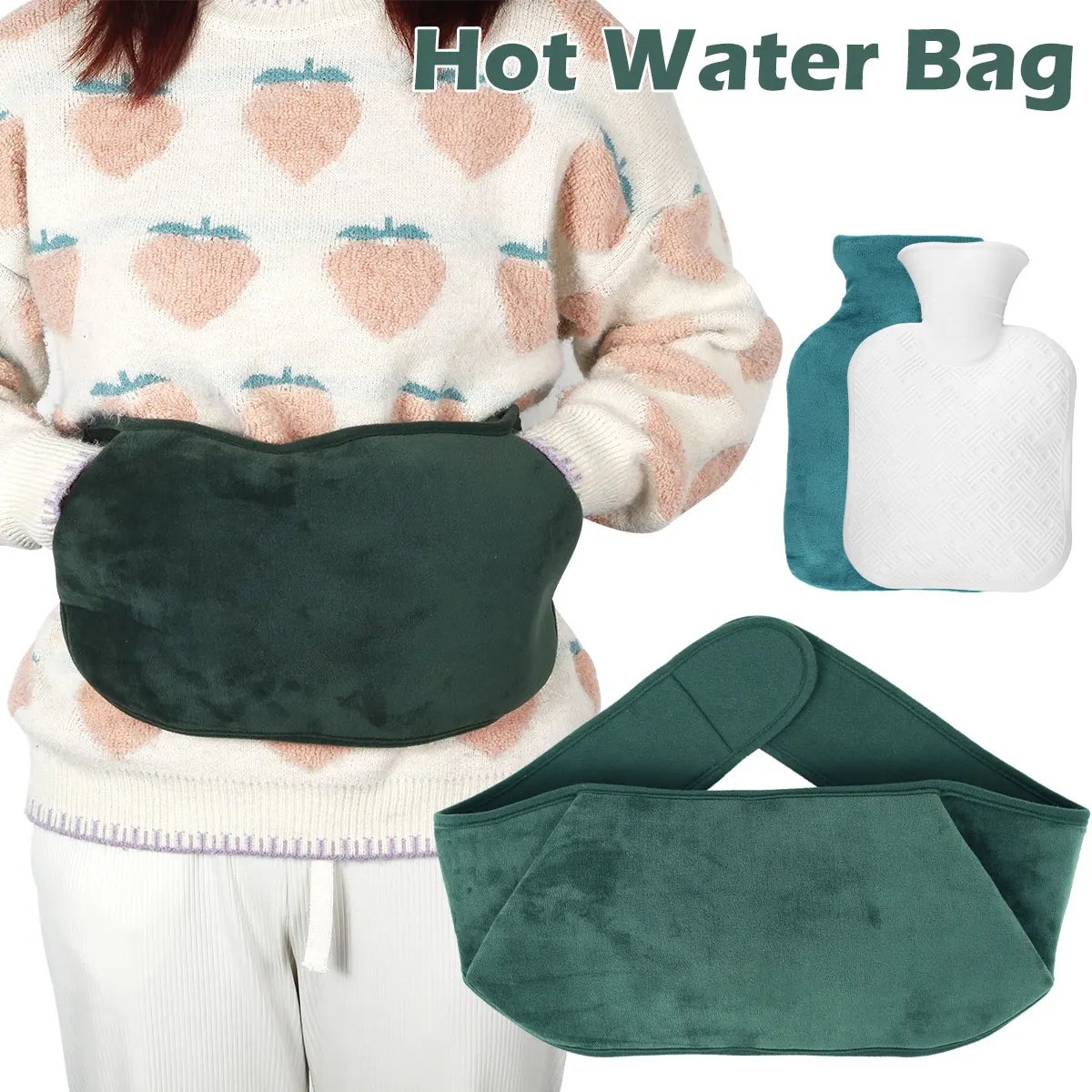 

3 шт., Портативная сумка для горячей воды, 1000 мл