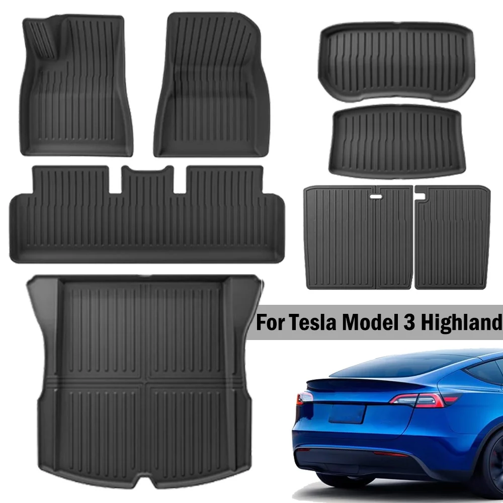 Коврики для пола любой погоды передняя и задняя подкладка груза коврик Tesla mverl3