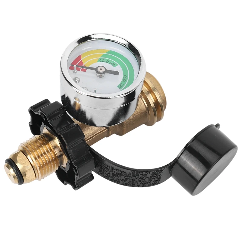 

Propane Tank Gauge With POL Connection,For 5-100Lb Propane Tank, Stay Accurate At Different Temperatures