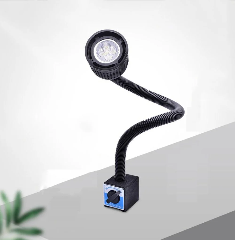 

1PC New LED Working Light Punching Mills & Grinding Machine Table Lamp Soft Rod Switch Magnetic Base CNC Machine Tool Lamp