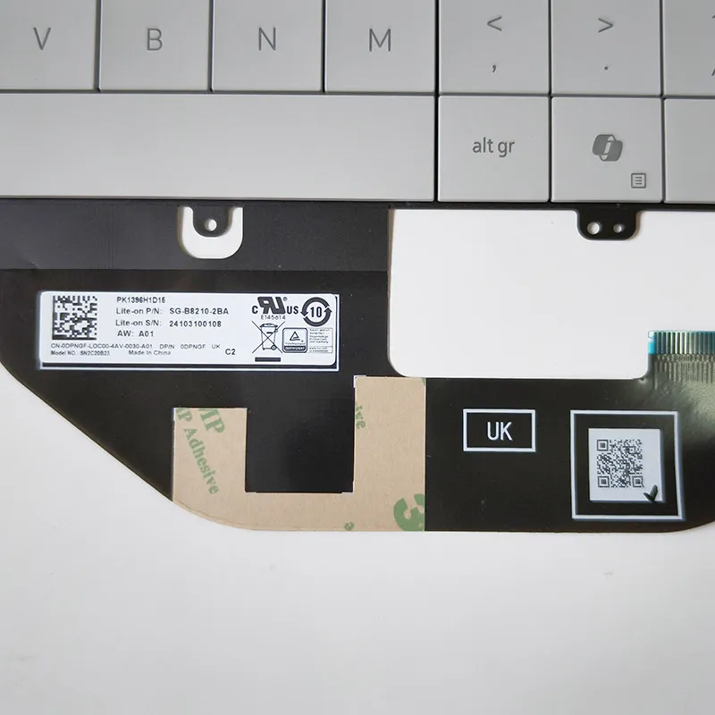 Фото Совершенно новая клавиатура для DELL XPS 13 9320 9340 9350, одноклавишная, версия для Великобритании, 0DPNGF №3