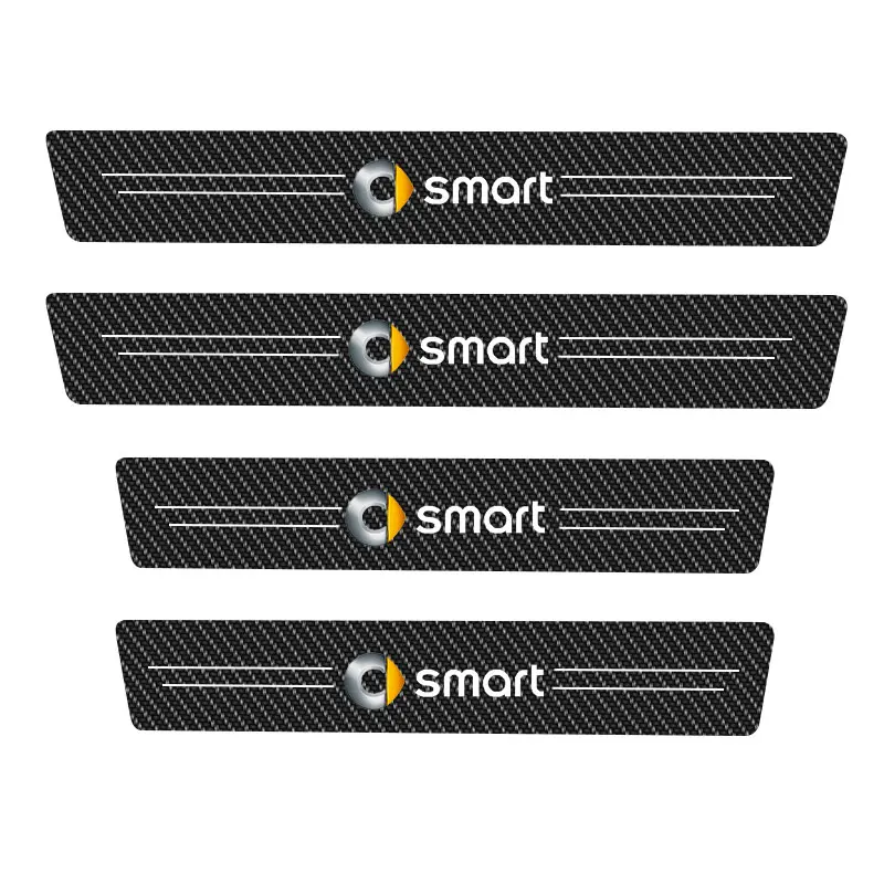 Накладка на порог двери автомобиля защитная наклейка из углеродного волокна для