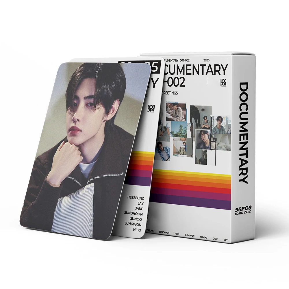 55 шт./компл. KPOP Idols JUNGWON HEESEUNG 2025 EN SEASON'S GREETINGS карты в штучной упаковке