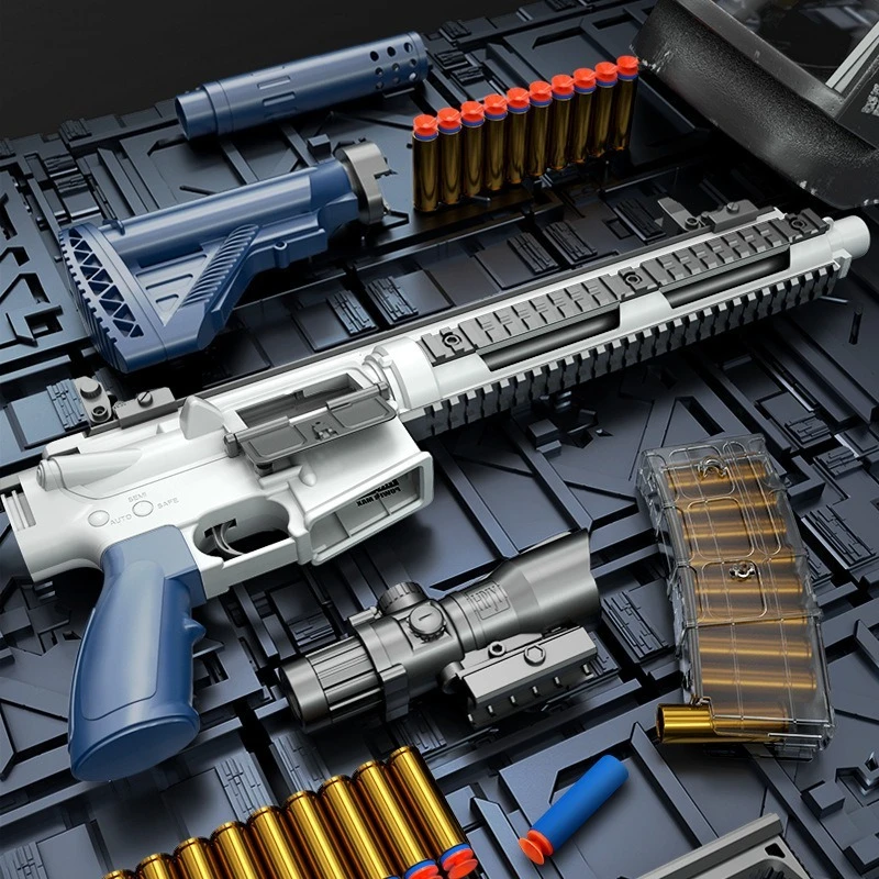 Фото M416 Игрушечный Пистолет Ручной Пистолет Реалистичный Пистолет Винтовка Снайпер Мягкие Дартс Бластер Пусковая установка Модель Страйкбольные Игрушки для Мальчиков Взрослых CS Fighting №2