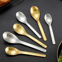 304 stainless steel ice cream spoon teaspoons childrens tablespoons soup ladle salad spoons home tableware kitchen utensils