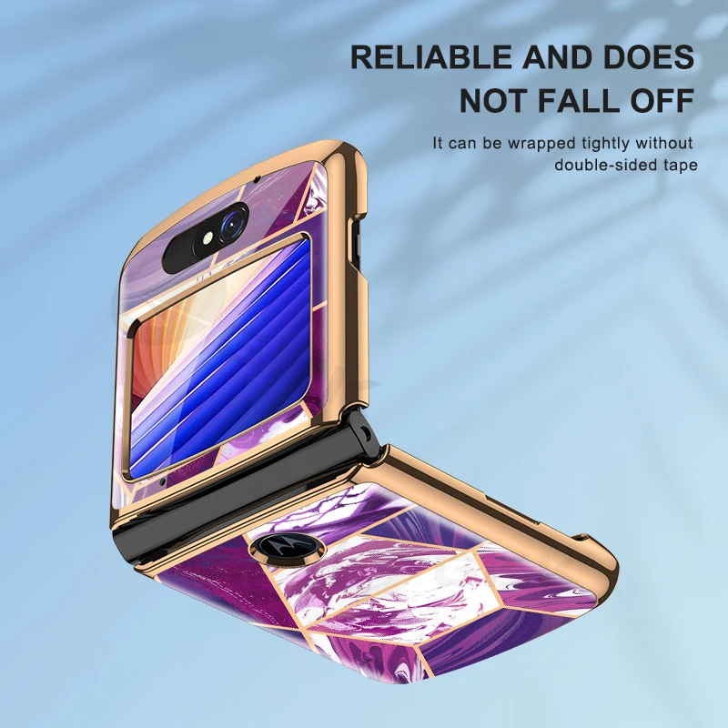 

Роскошный складной чехол GKK с покрытием для Motorola Moto Razr, фотография органического стекла, противоударный чехол с краями для Moto Razr, фоточехол, ...