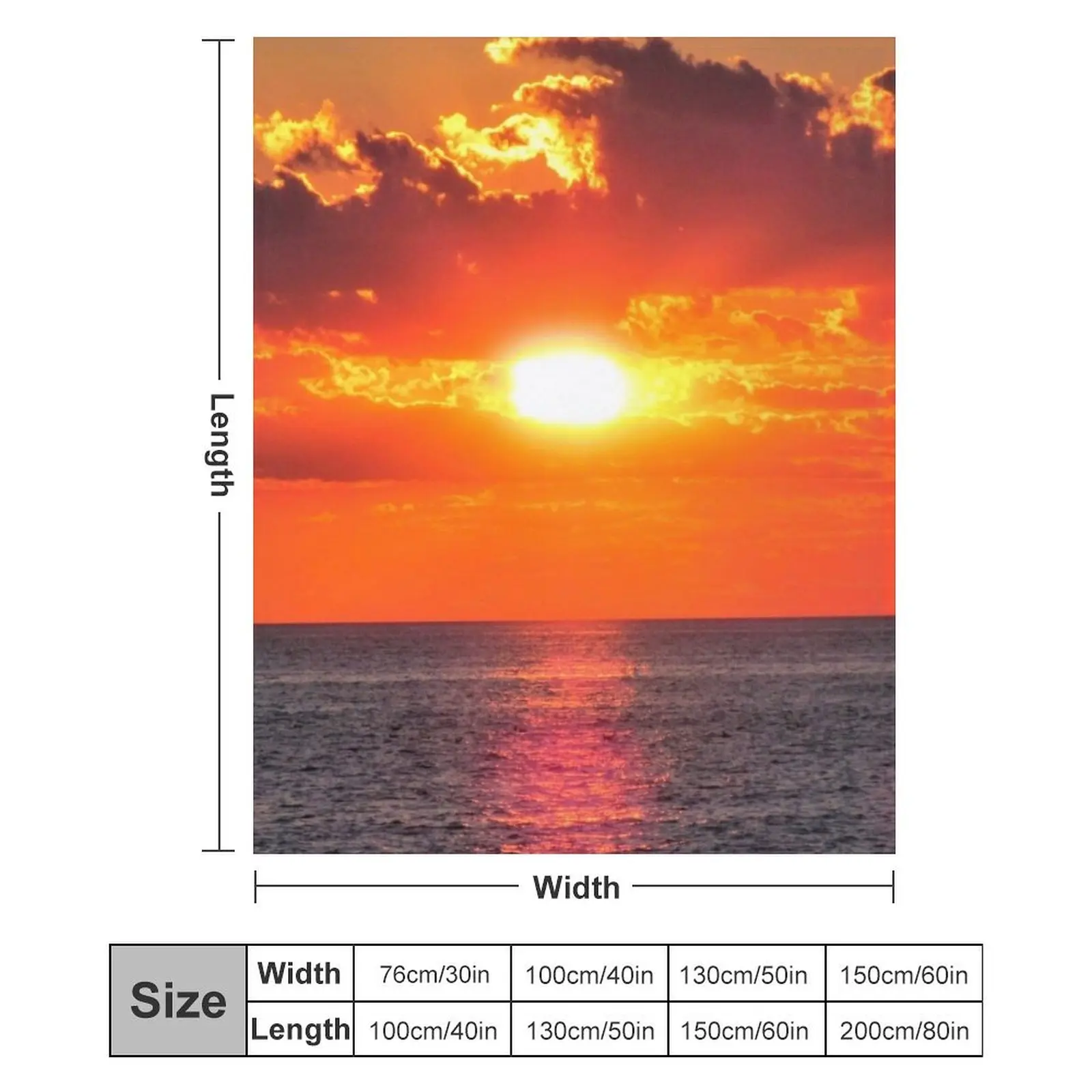 Одеяло Lake Huron Sunset