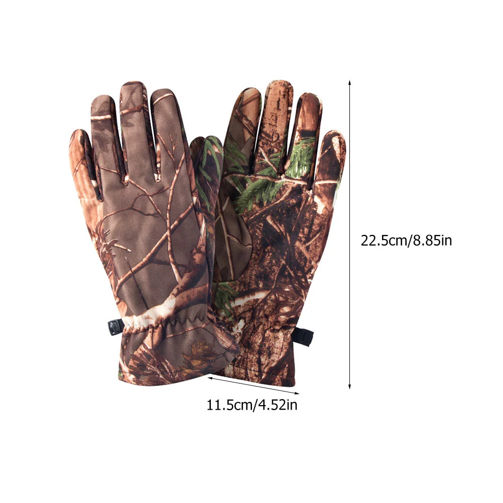 

Gloves Camo Camouflage Winter Weather Cold Finger Warm Full Outdoor Glove Gear Riding Men Cycling Windproof Mittens Archery