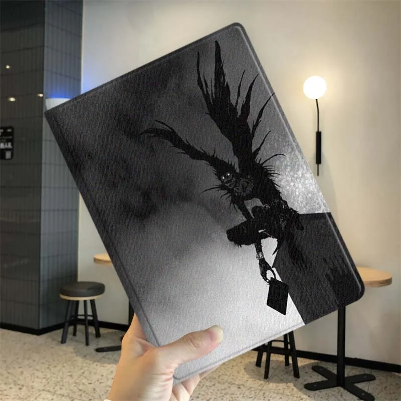 Мягкий чехол для планшетов Xiaomi Redmi Mi Pad 8, 7, 6, 5, 4, 2 SE, K Pro Max, Ultra (для моделей с диагональю экрана в дюймах), с дизайном «Аниме: Тетрадь смерти» (art.: 3920d83be9712) - 3920d83be9712