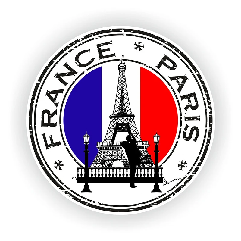 

CK21140 # Французский Париж, наклейка с уплотнением, Круглый флаг для автомобиля, ноутбука, книги, холодильника, гитары, мотоцикла, шлема, ящика для инструментов, двери, ПК, лодки