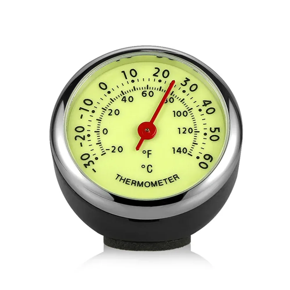 Светящиеся часы на приборной панели автомобиля + термометр + гигрометр 3 в 1, комплект, съемные мини-часы, авто, интерьер, декор для комнаты, украшение для стола