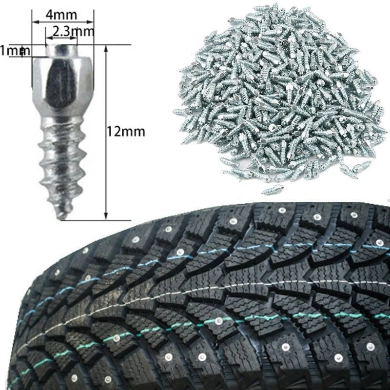 Car Tire Studs Anti-Slip Screws Nails Auto Motorcycle Bike Truck Off-road Tyre Anti-ice Spikes Snow Shoes Sole Cleats