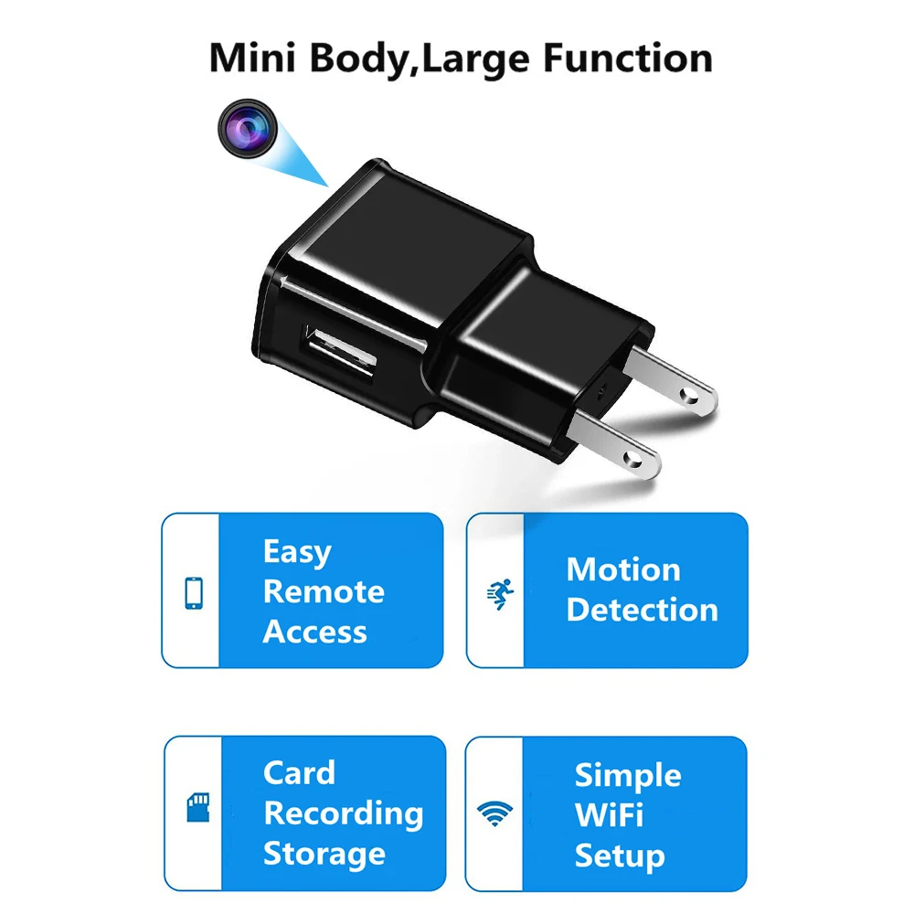 Мини-камера видеонаблюдения 1080P Wi-Fi USB |