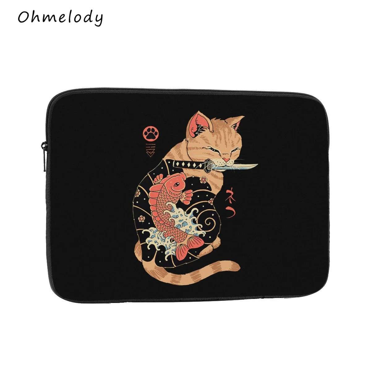 

Сумки для ноутбуков в японском стиле с изображением кошки для ноутбуков 13 дюймов 15 дюймов 17 дюймов, Macbook Air, защитные сумки, чехлы для планшетов и iPad