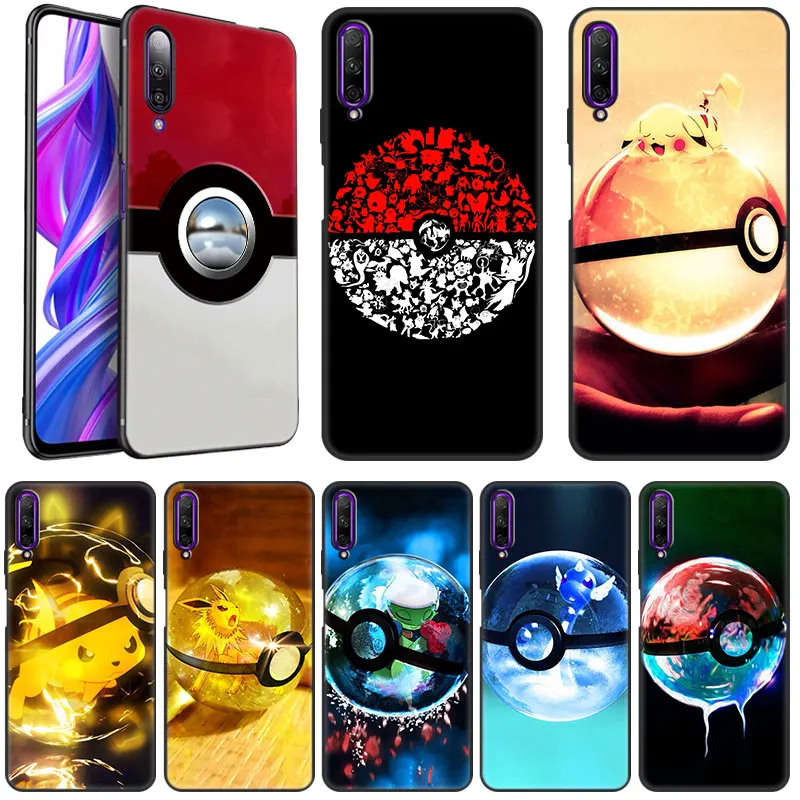

Pokeball Pokemon Case For Huawei Y9 Prime 2019 Y9A Y7A Y5P Y6P Y7P Y8P Y5 Y6 Y7 Prime 2018 Y6S Y8S Y9S Black Soft Cover