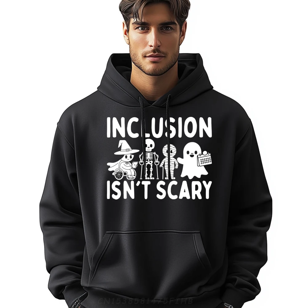 Включение Isn t Scary Slp Хэллоуин Sped Teacher Призрак Мумия Мужские футболки с рисунком