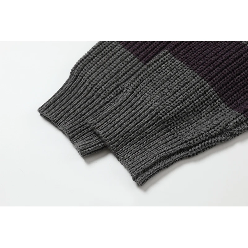 Мужской/женский трикотажный свитер в полоску стиле Харадзюку