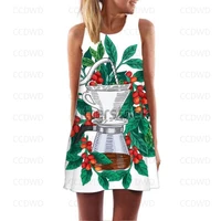 top y2k graffiti dress woman cappuccino bodycon bake evening dresses coffee farmer elegant women latte art party sexy beans prom