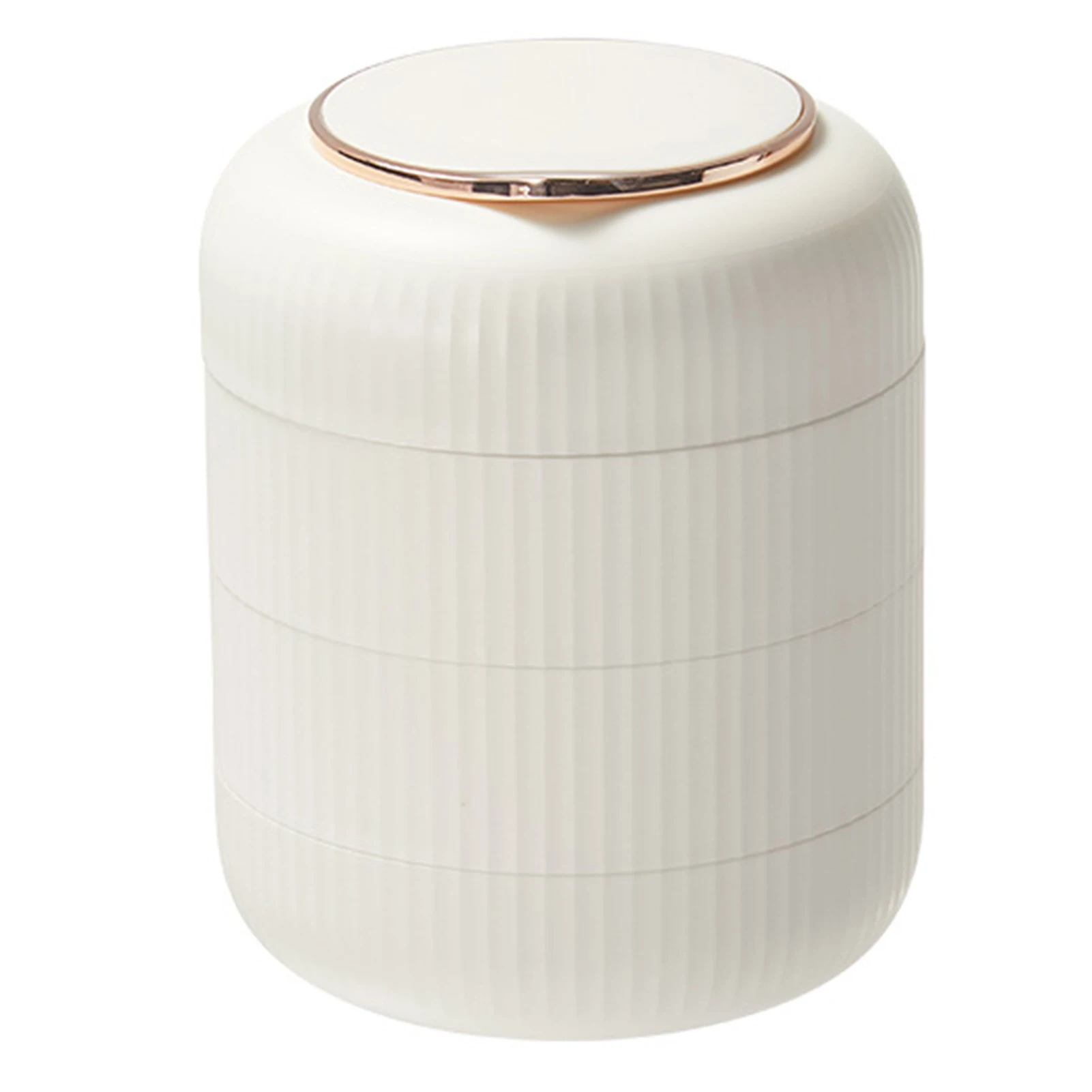 

4-Layer Rotatable Jewelry Box Multilayer Jewelry Storage Box for Drawer Desktop Travel Dorms