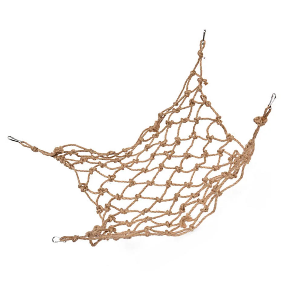 

Parrot Net Ladder Pet Bird Cage Hanging Hammock Rope Birds Toys Climbing Toy Swing Bite Bell Play Gym Trainning Perch Stand
