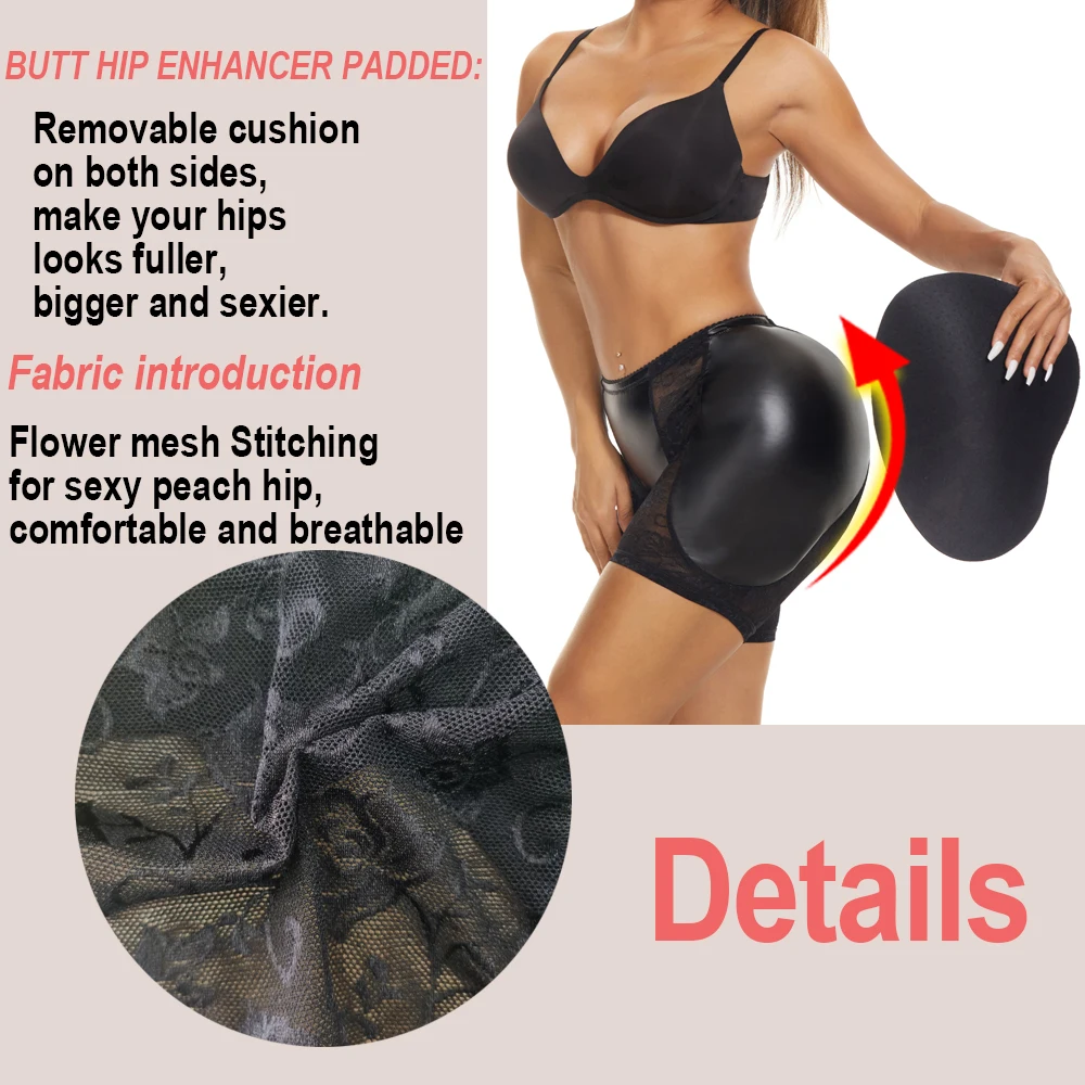 NINGMI Women Butt Lifter Shaper Panties Plus Size Hip Enhancer Shapewear Underwear Seamless Body Shaper Panties