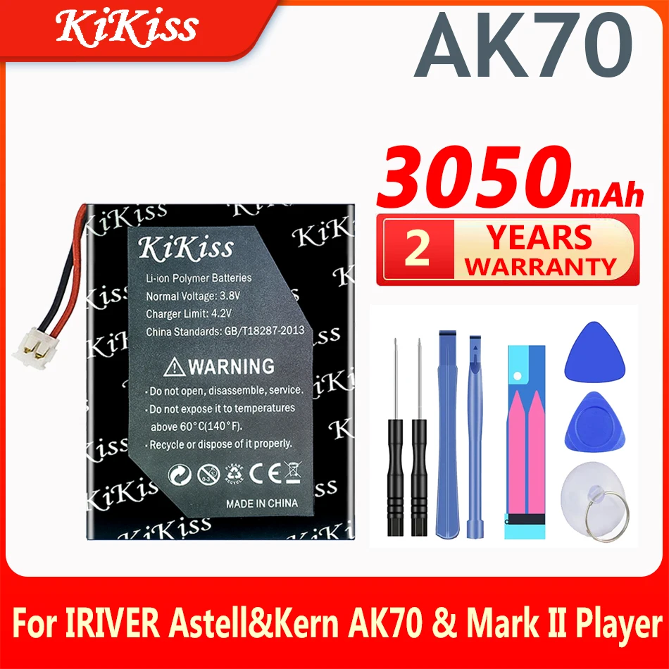 

Сменный аккумулятор KiKiss 3050 мАч AK70 для IRIVER Astell & Kern AK70 & Mark II Player MarkII