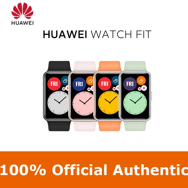 

Global Version HUAWEI Watch FIT/ FIT NEW NSmartWatch Quick-Workout Animations Blood Oxygen Watch FIT 10 Days Battery Life
