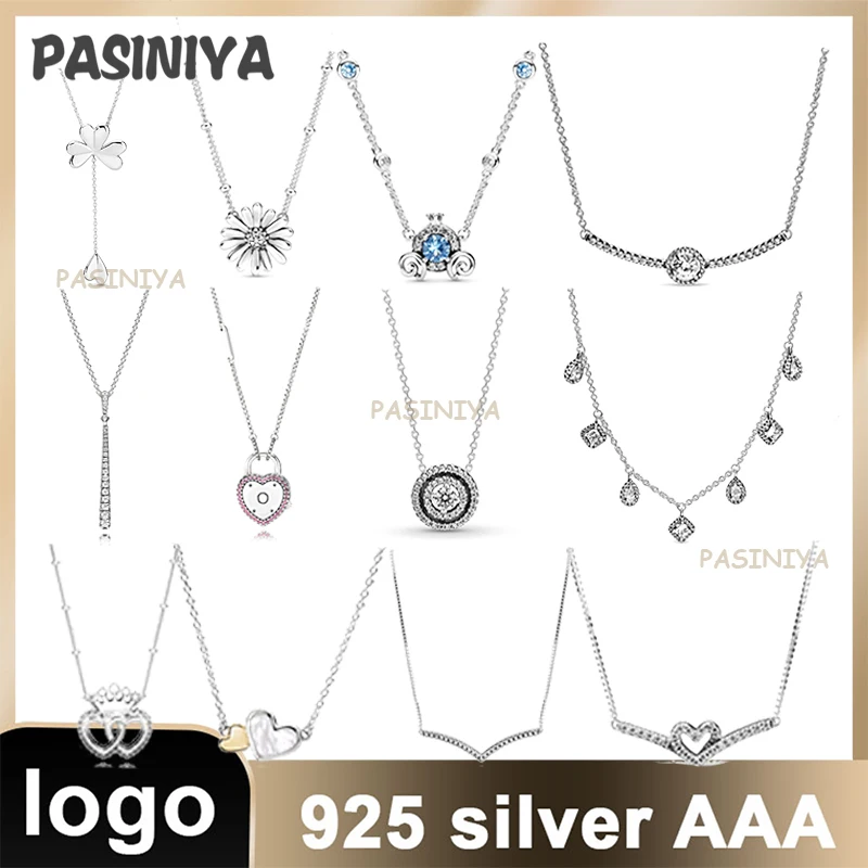 

N3 necklace men and women silver 925 sterling silver snake bone chain pattern hollow floral love