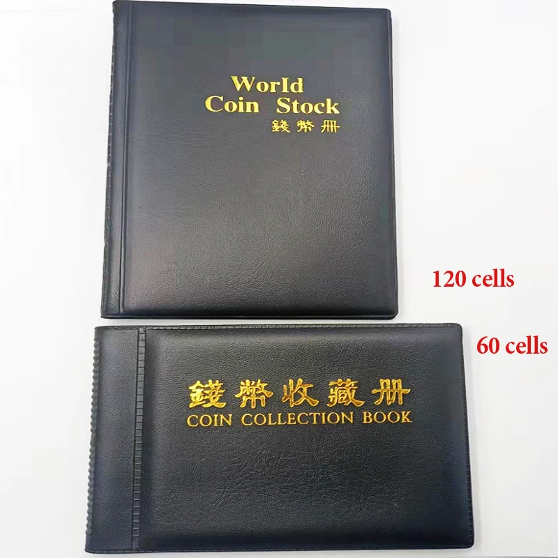60/120 Pockets Album For Coins Collection Book Home Decoration Photo Album Coin Album Holders Collection Book Scrapbook