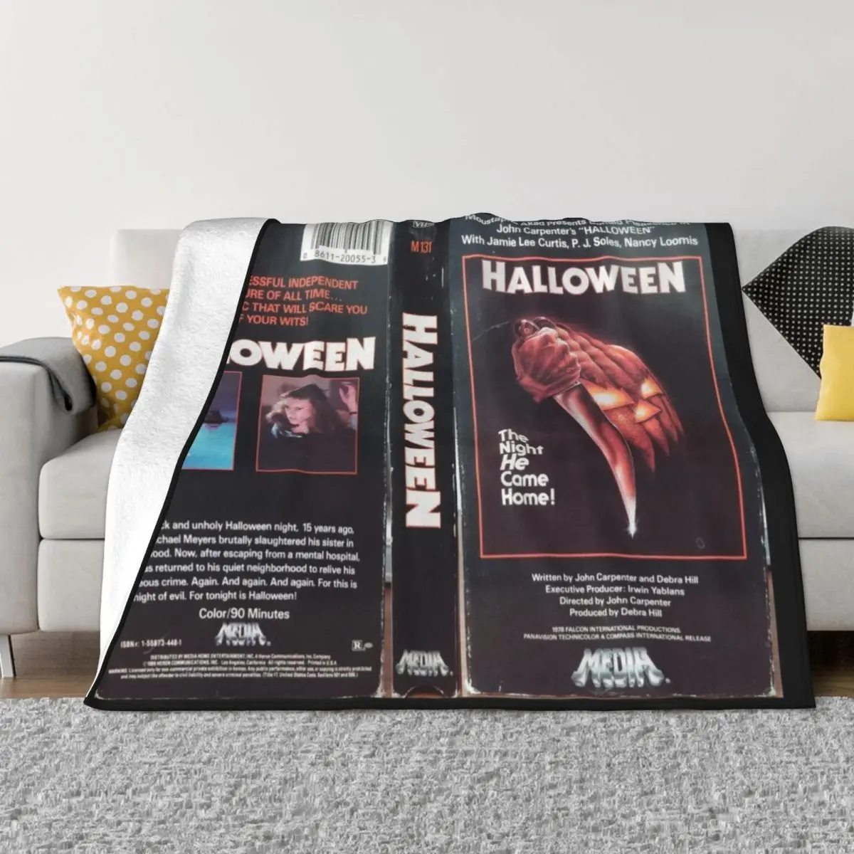 Ужас VHS чехол искусство плед одеяло Хэллоуин одеяла для кровати