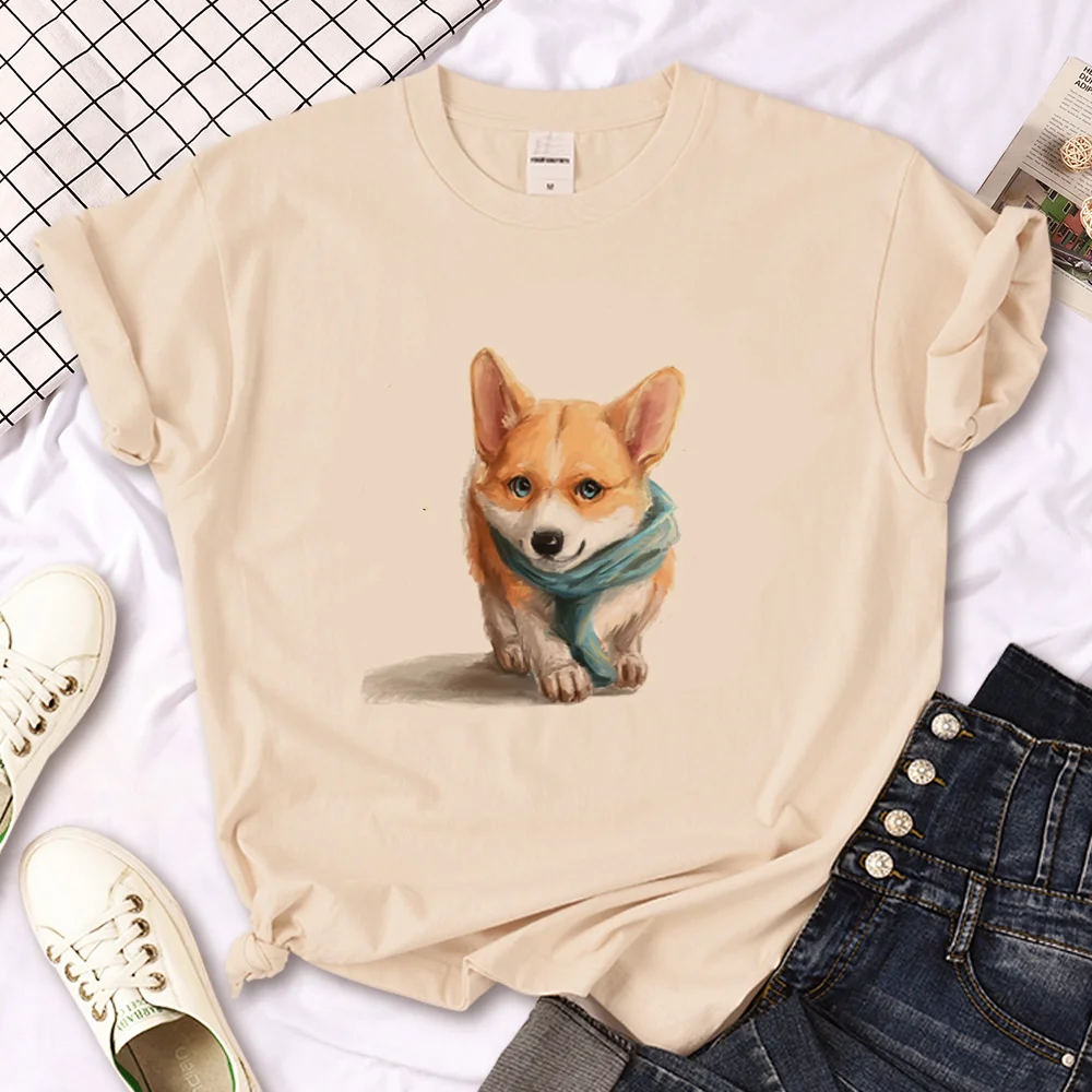 

Мужская Уличная футболка Corgi, дизайнерская одежда для мальчиков