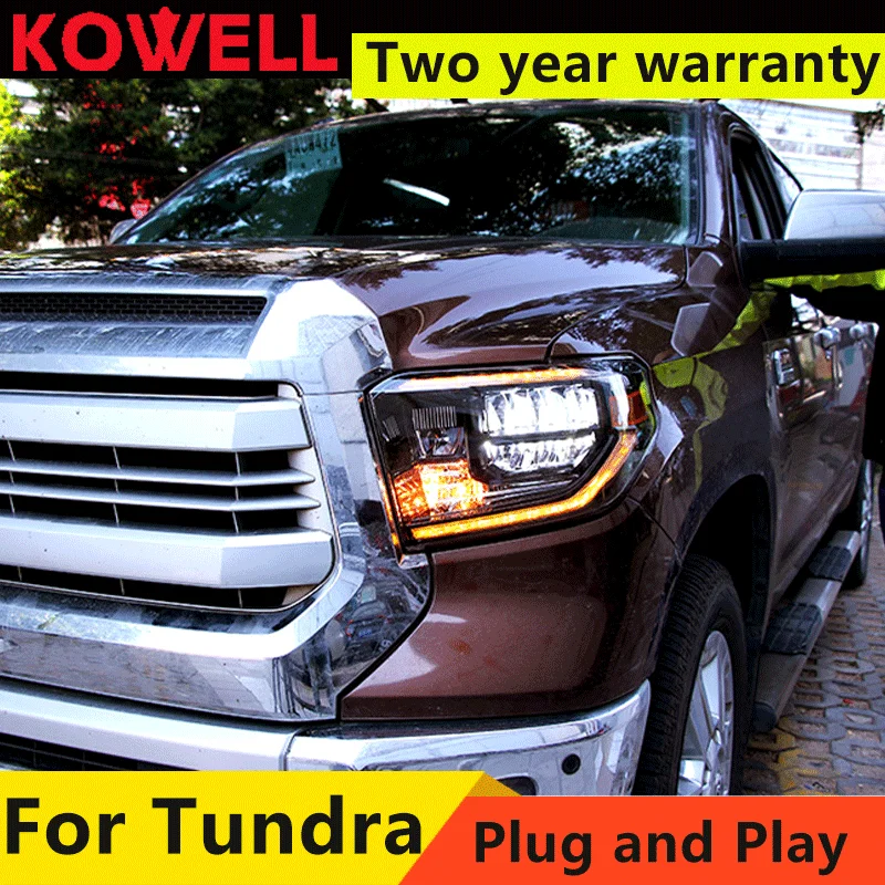 

2Pcs LED Car Lights for Toyota Tundra Headlights 2014-2018 Tundra LED Headlight DRL High Low Beam LED Head Lamp Accessories