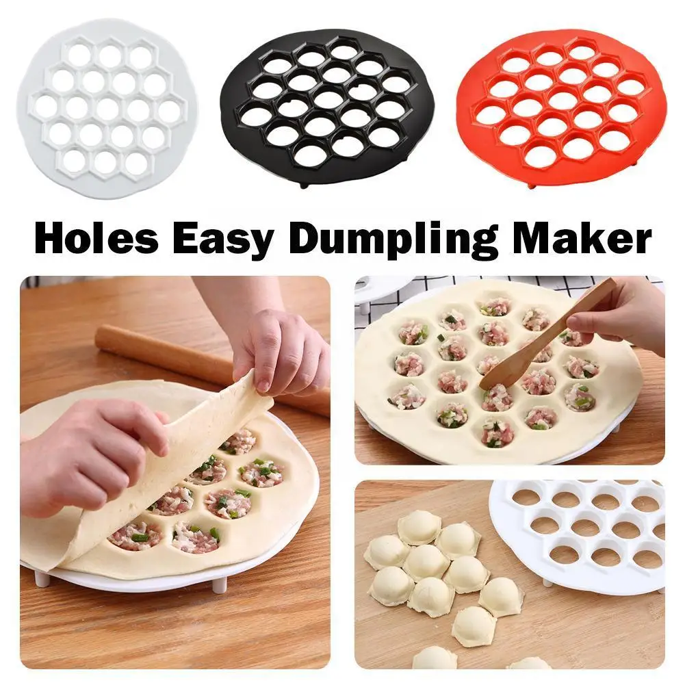 

19 Holes Easy Dumpling Maker Food Grade Abs Dumplings Mold Dough Press Dumpling Tools For Home Kitchen 3 Color K1y2
