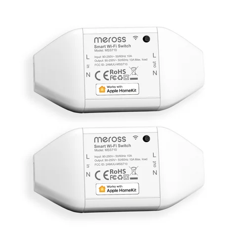 Meross Homekit DIY Smart Switch, WiFi Smart Switches, pacote de 1/2/3/4/6, suporte Siri, Apple HomeKit, Alexa, Google Assistant