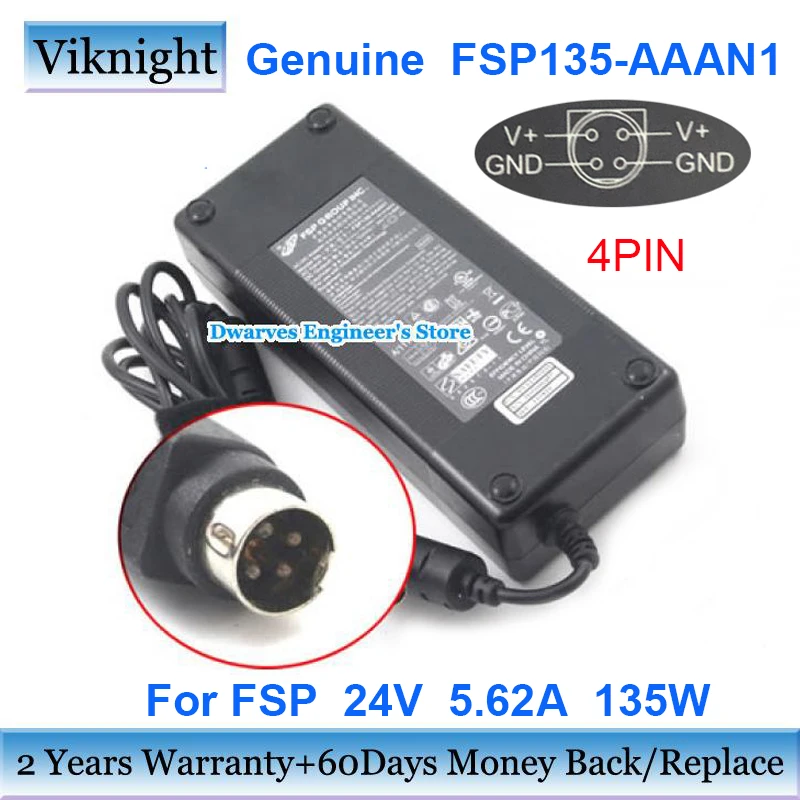 Оригинальный адаптер фотовспышки 24 в 135 а Вт адаптер питания переменного тока зарядное устройство для fsp 9NA1350101 4-контактный