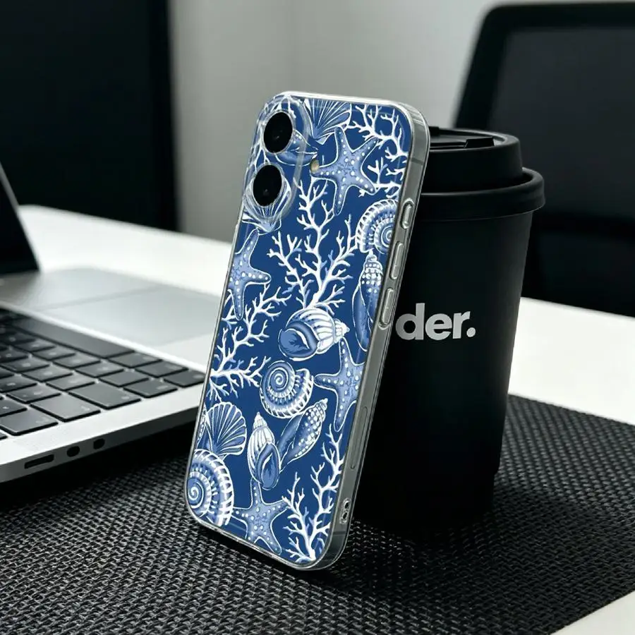 Фото Мягкий чехол для телефона Honor X9b X9a X7b X8a 90 Lite X8b X8 с узором «Голубой океан» №4