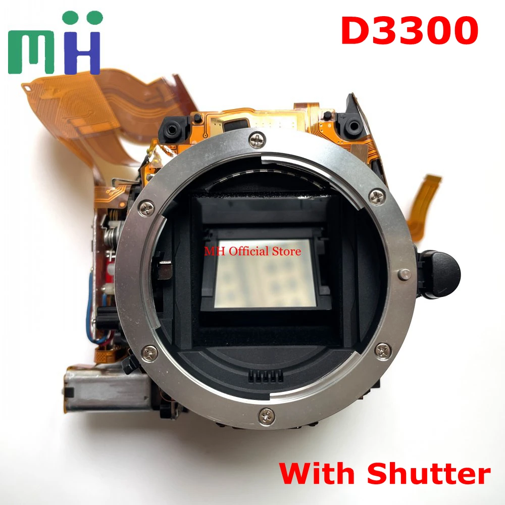 

For Nikon D3300 Mirror Box Front Main Body Bayonet Mount Framework with Shutter Aperture Diaphragm Motor Unit