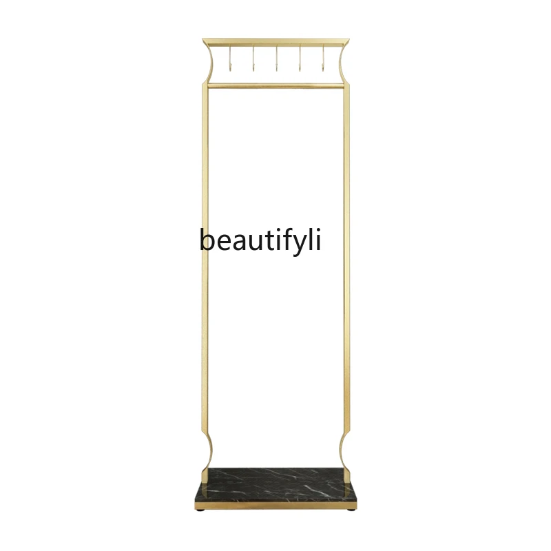

yj Light Luxury Coat Rack New Chinese Style Standing Wall Mounted Hanger Corner Standing Wall Mounted Coat Rack