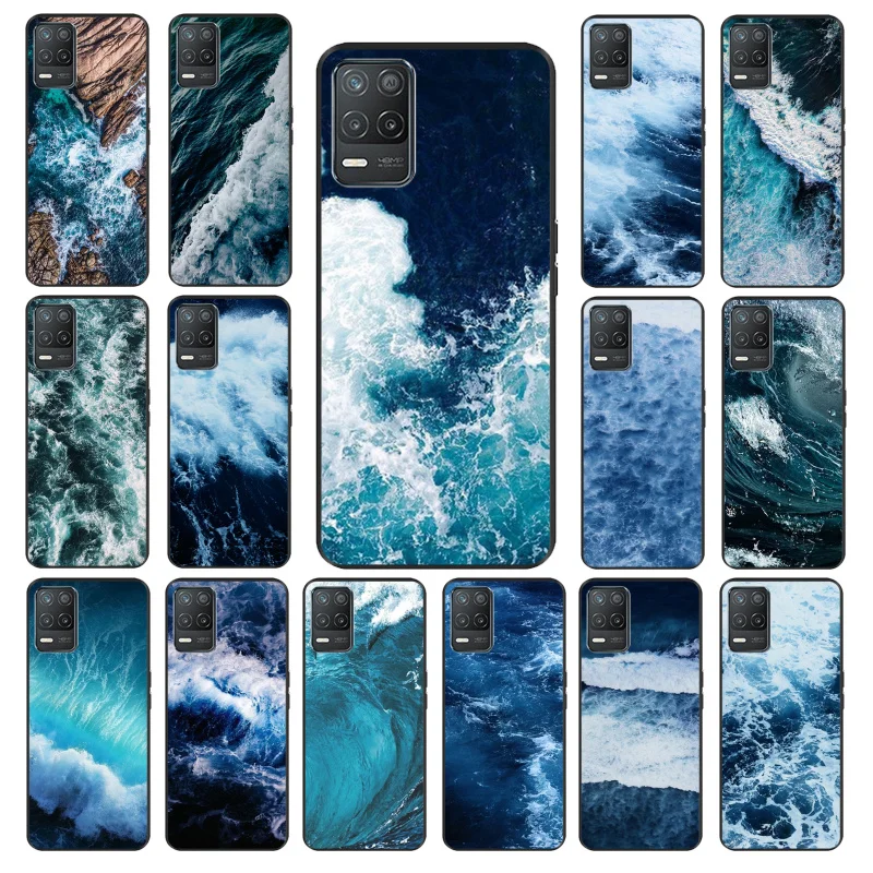 

Blue sea Wave Phone Case for OPPO Realme 8 7 6 6Pro 7Pro 8Pro 6i 5i C3 C21 C21Y C11 C15 C20 C25 X3 SuperZoom