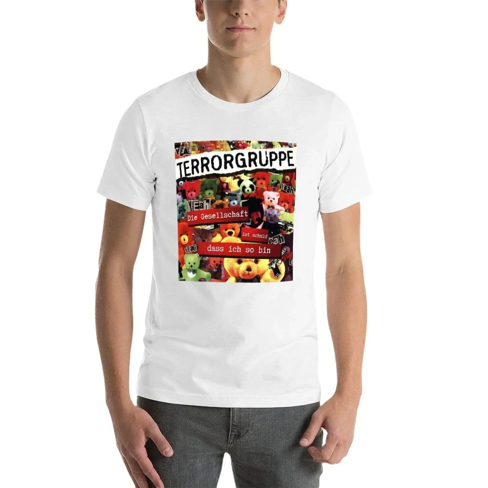 Футболка Заслушивание группы ужасов — мужская футболка милая одежда винтажная с