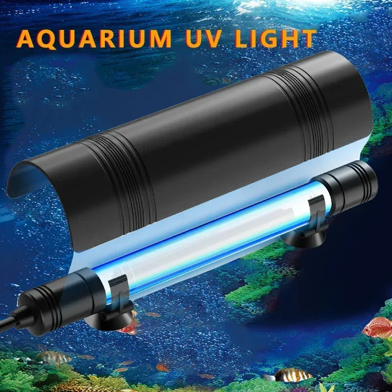 УФ-бактерицидная лампа для аквариума очистка воды ультрафиолетовая дезинфекции