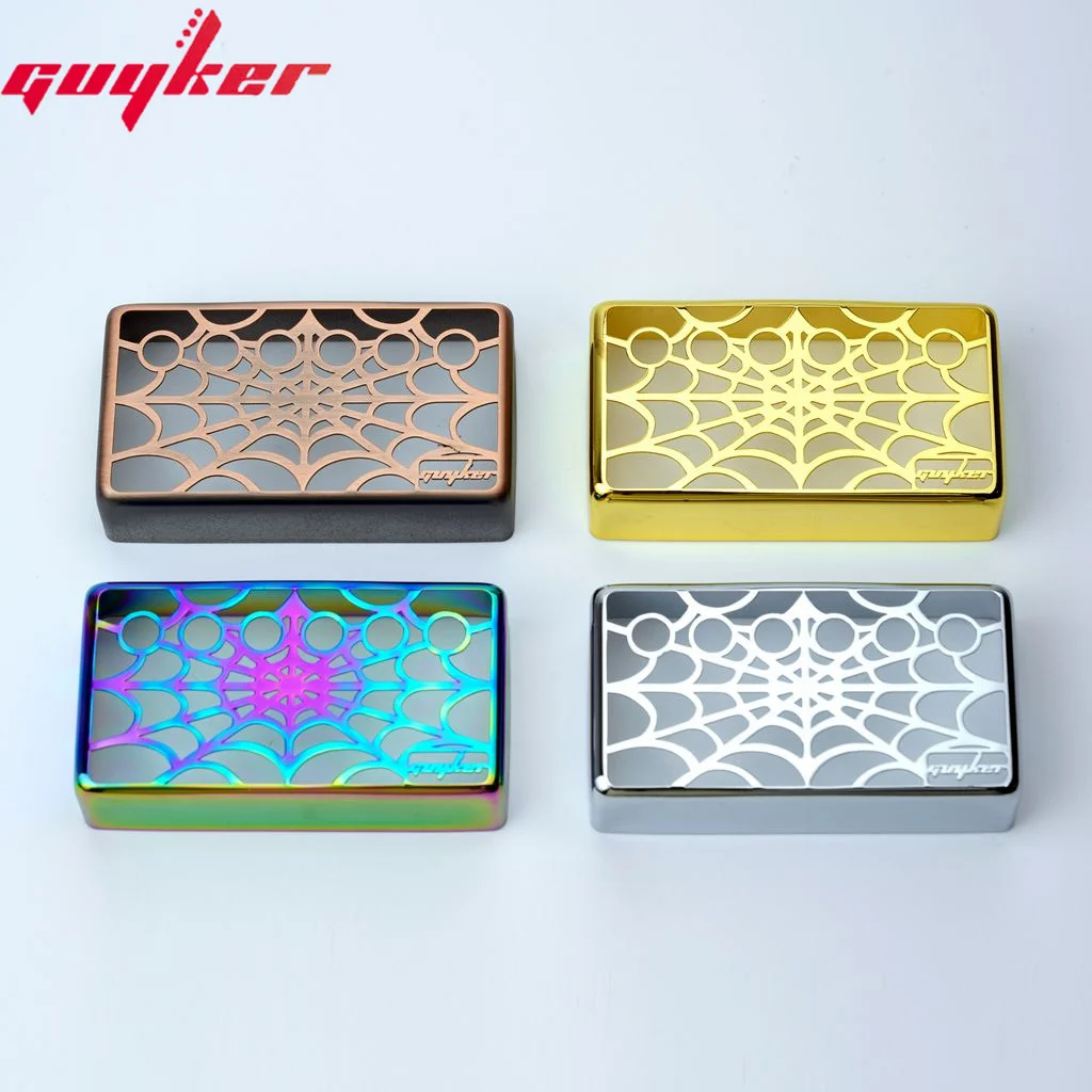Крышка звукоснимателя Guyker Humbucker Cupronickel 50 мм и 52 с интервалом полюса Spider Web Out Набор