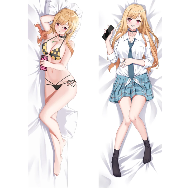 New design Anime Pillowcase Swimwear Coser  Kitagawa Dakimakura Cover Cartoon My Dress-Up Darling Pillow Case