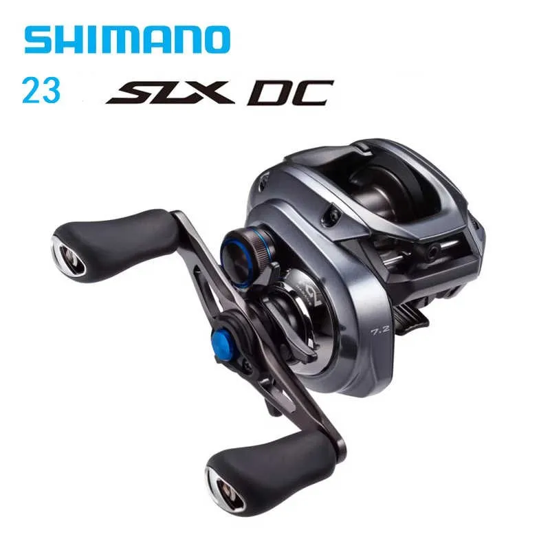 Фото Рыболовная катушка Shimano SLX DC Baitcasting 2023 года, оригинальная, модели 70HG, 71HG, 70XG, 71XG, 6+1BB, корпус HAGANE, передаточное число 6.3-8.2, для морской воды. №1