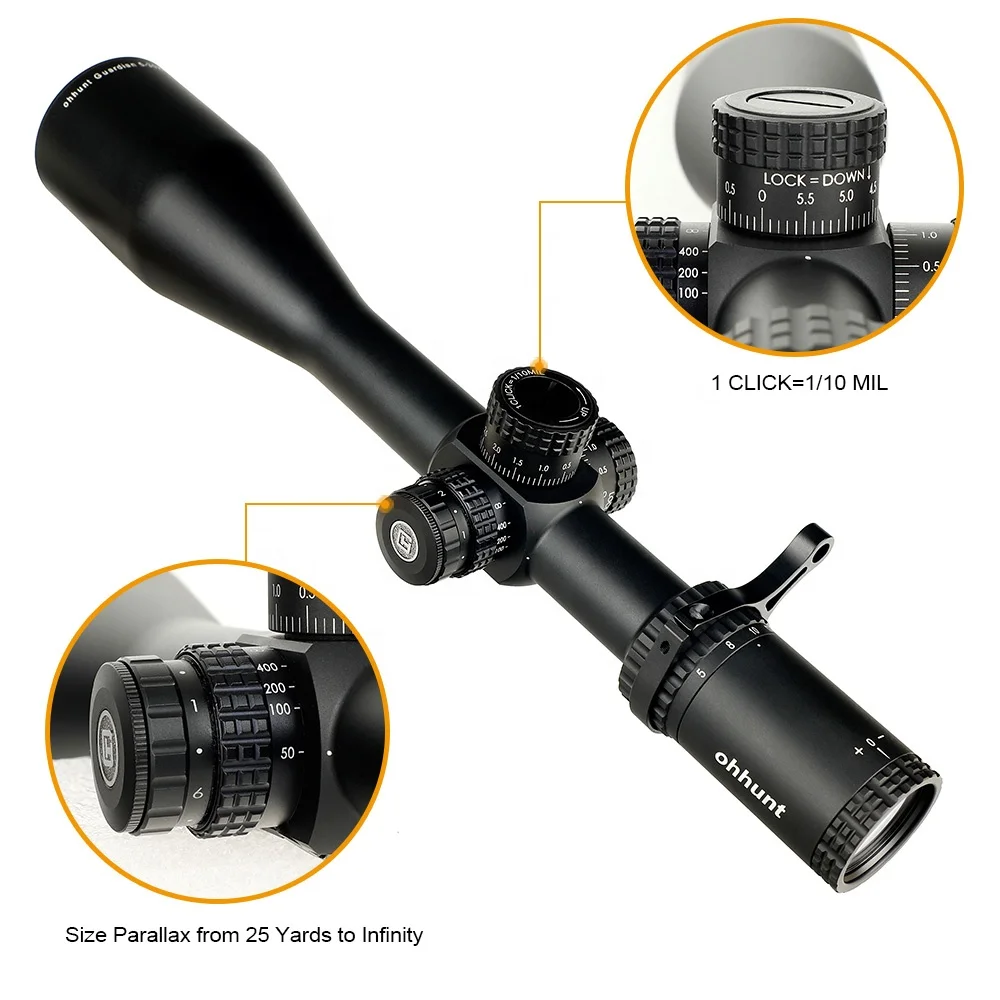 Фото Ohhunt Guardian 5-30x56 SFIR вторая фокальная плоскость Scope с регулировкой бокового параллакса, прицел для охоты с красной подсветкой №4