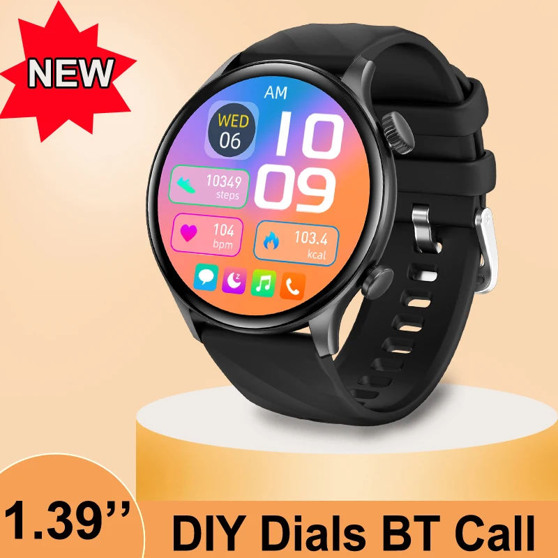 2024 Новые модные умные часы 1 39 дюйма для мужчин и женщин Bluetooth-часы с несколькими