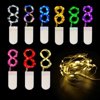 10ps led string lights led fairy lights button battery operated garland light for xmas wedding party decoration christmas string