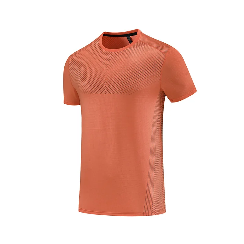 \Gym Shirt Sport T Shirt Men Short Sleeve Running Shirt Men Workout Training Tees Fitness Top 2023 Polyester Sport T-shirt