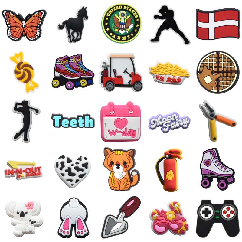 

Decorations for Crocs Para Pins Men Packs Wholesale Bulk Women Charm Shoe Charms Set Jeans Boy Kids Gifts Girl Shoes Accessories